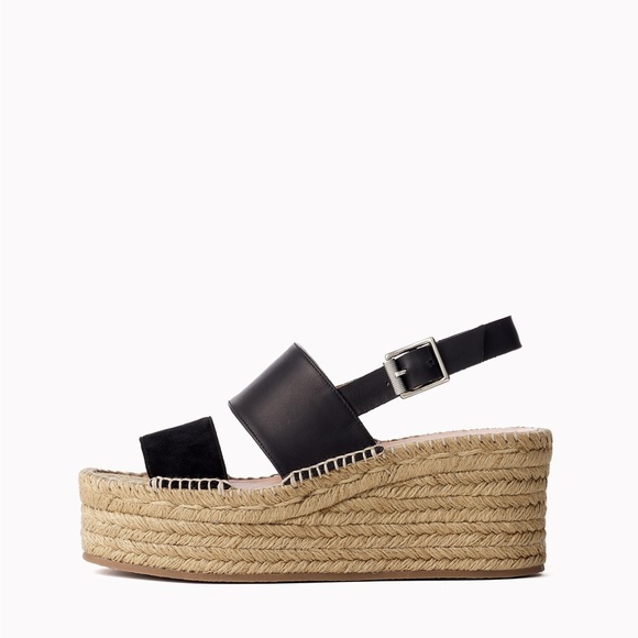 Rag & Bone - Edie Wedge Sandal - Size 39 - BLK - Picture 2 of 9